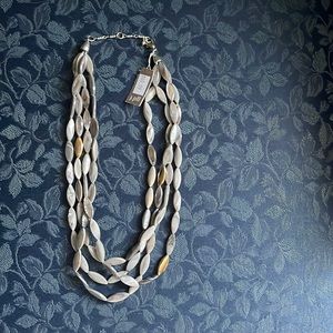 I. Jill grey/silver with gold necklace
